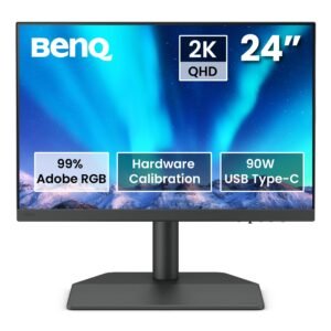 BenQ SW242Q 61-cm monitor, WQXGA, 60 Hz, pivot, USB-C