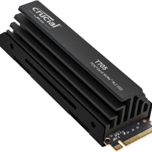 Crucial T705 PCIe 5.0 NVMe M.2 SSD, Heatsink