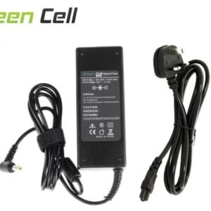 Green Cell, PRO, Charger, for Acer, 19V 4.74A 90W (tip 1.7/5.5mm), with Clover Leaf Cable